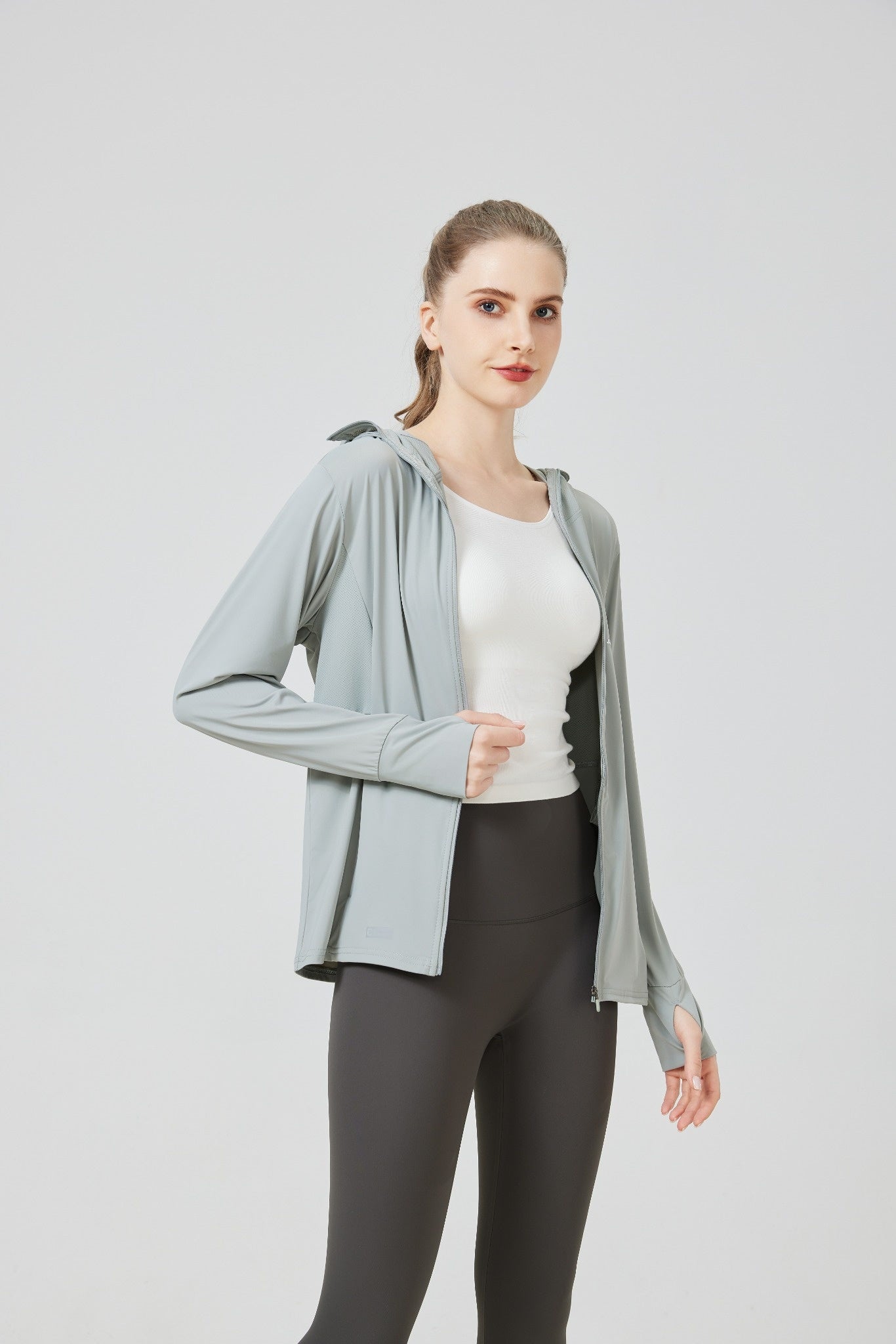 Ice Silk Hooded Sun Protection Jacket