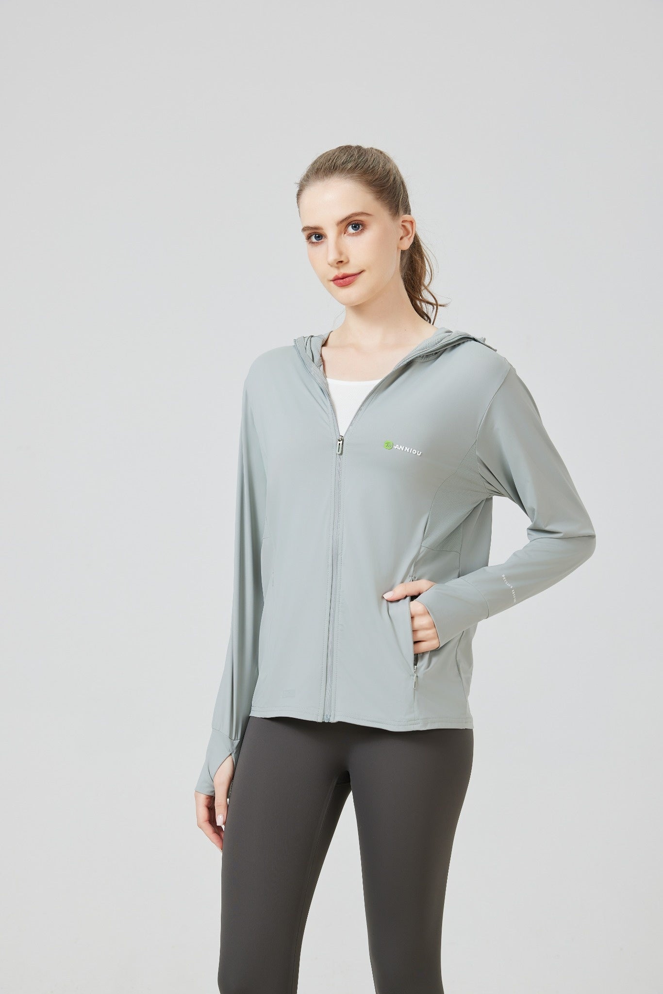 Ice Silk Hooded Sun Protection Jacket