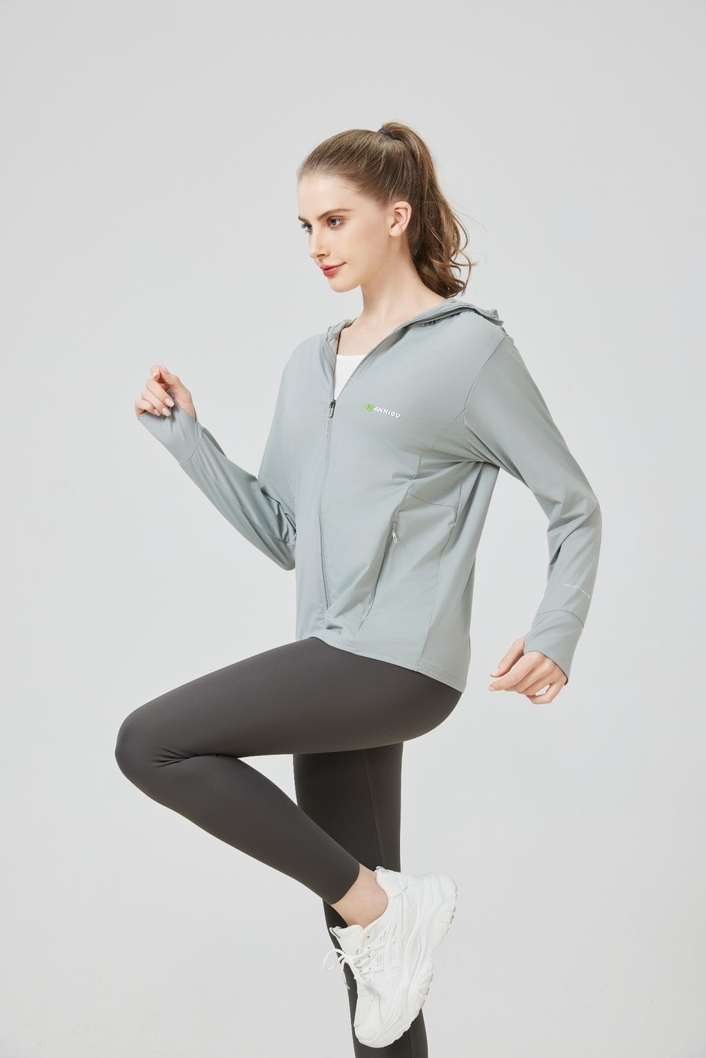 Ice Silk Hooded Sun Protection Jacket