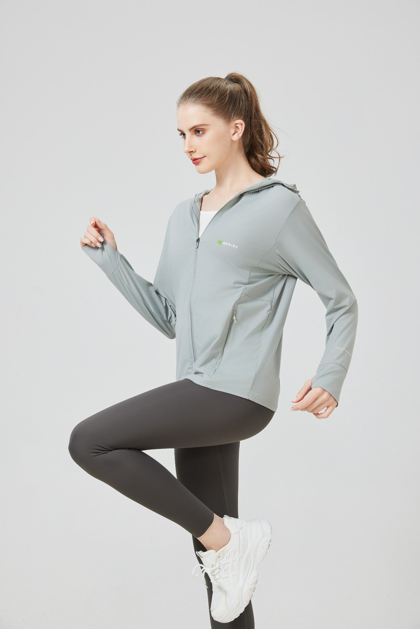 Ice Silk Hooded Sun Protection Jacket