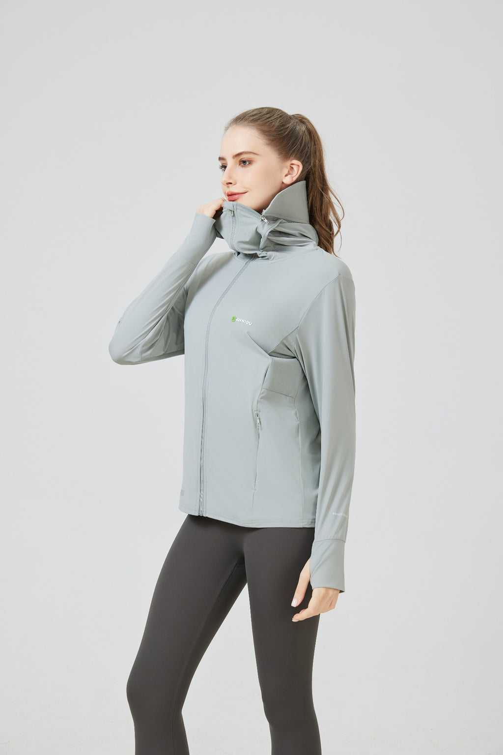 Ice Silk Hooded Sun Protection Jacket