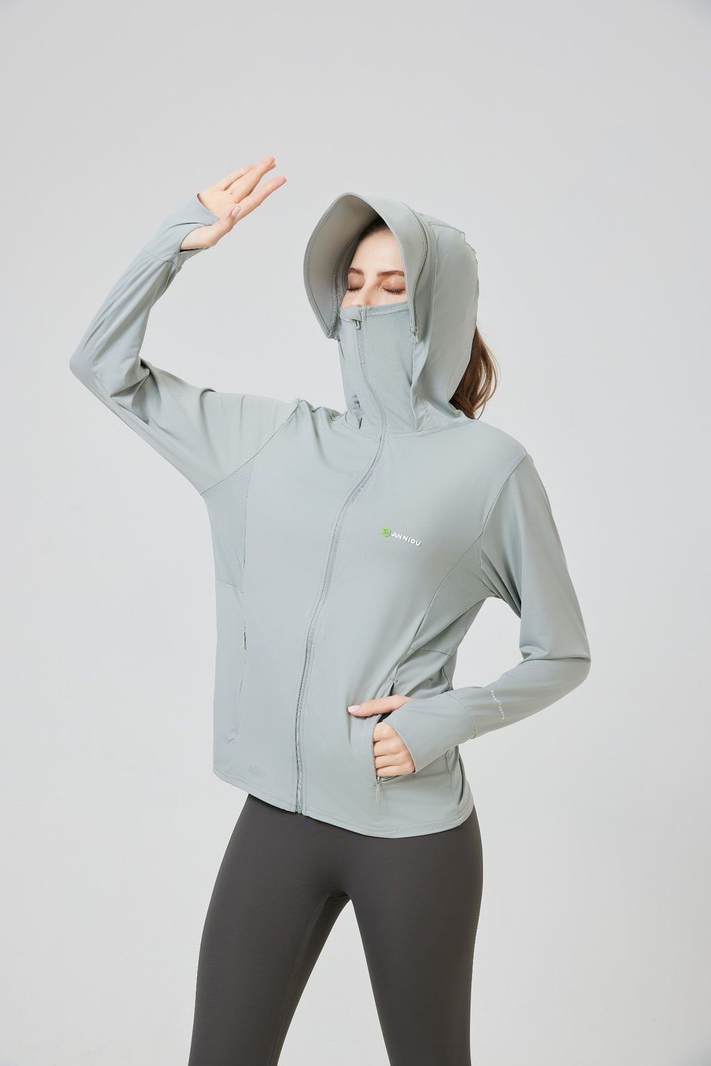 Ice Silk Hooded Sun Protection Jacket